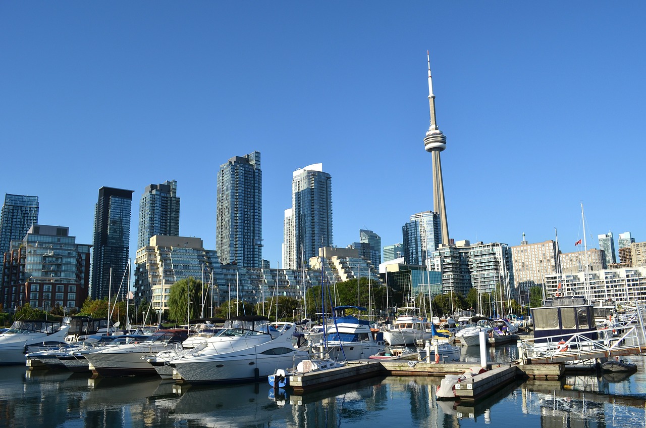 Vista dal porto di Toronto