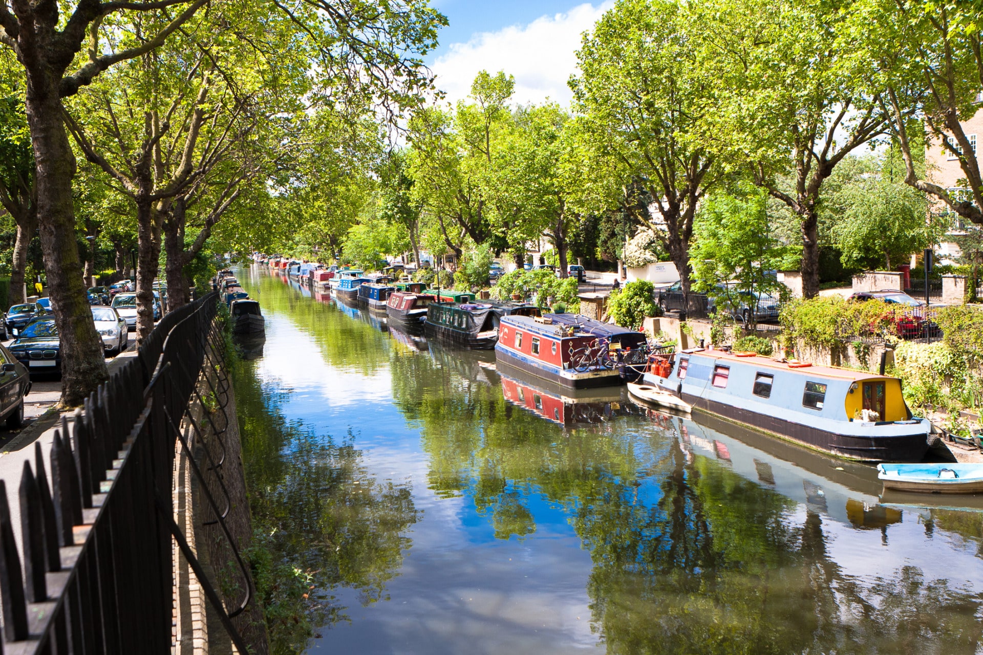 Canali di Little Venice a Londra