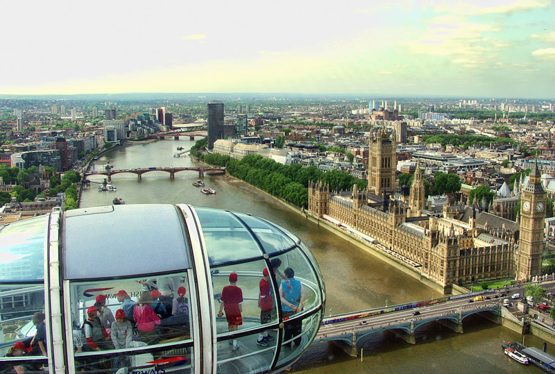 London Eye vista panorama Londra