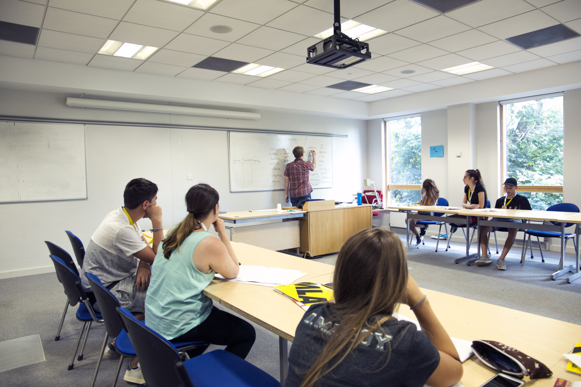 Classe di inglese durante la vacanza studio