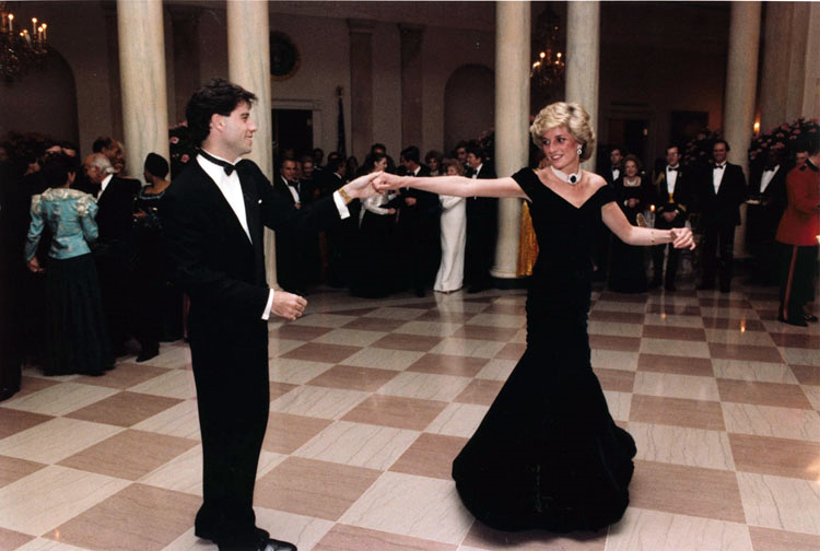 Lady Diana che balla con John Travolta