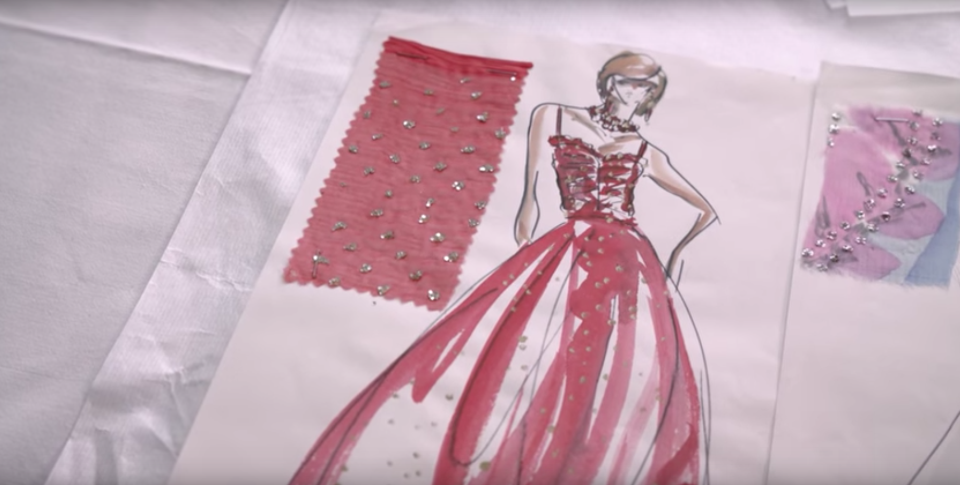 Schizzo abito lady Diana