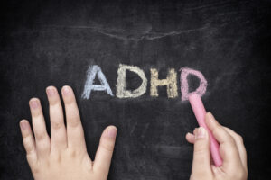 lavagna con scritta ADHD