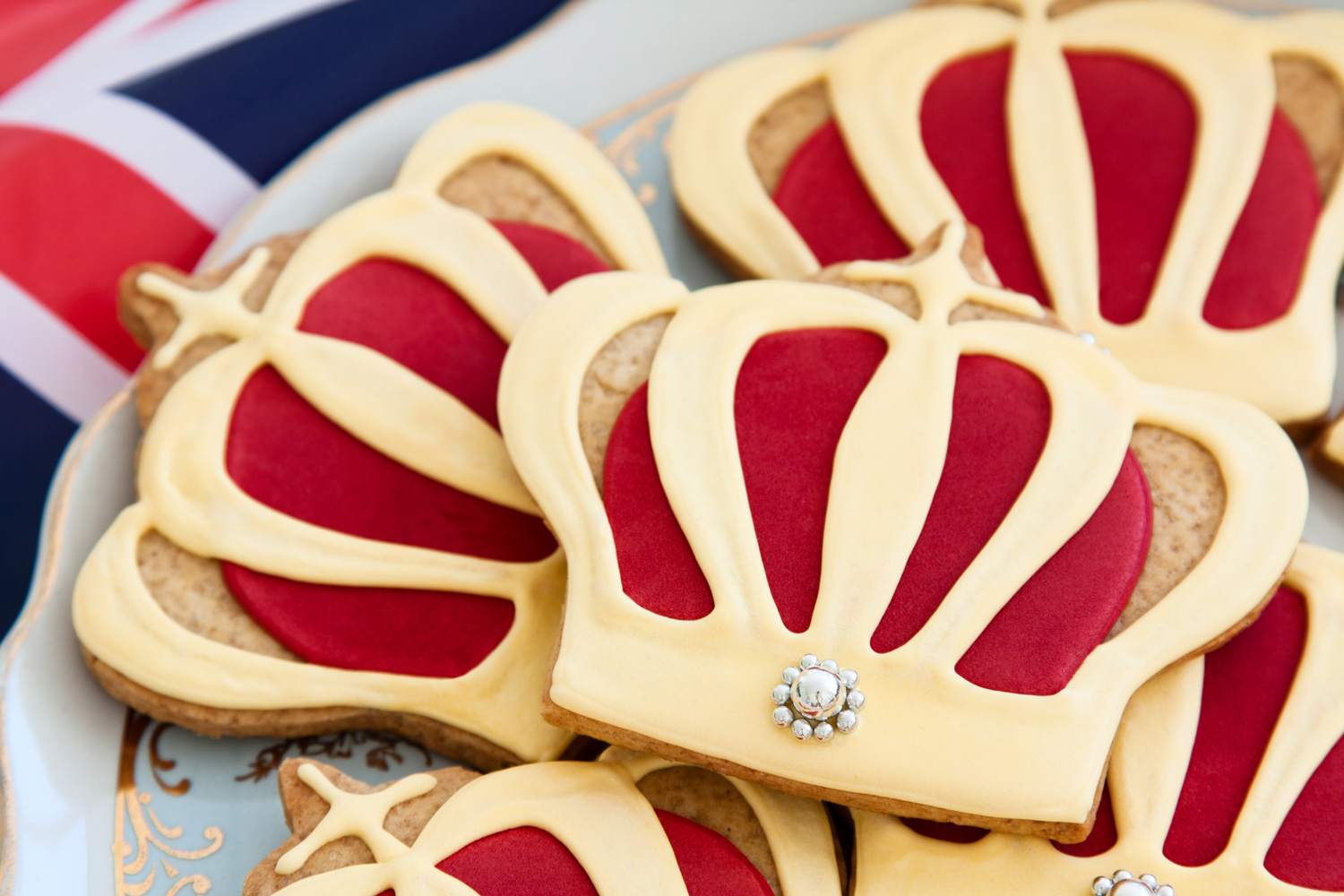 biscotti a forma di corona reale