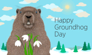 Castoro Happy Groundhog Day