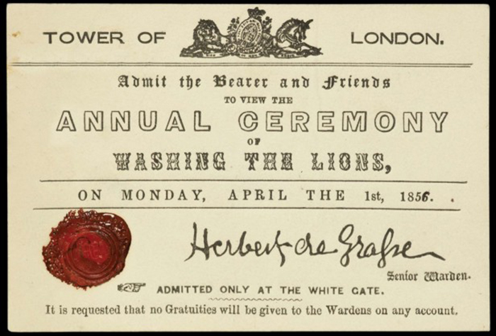 Cerimonia annuale del lavaggio dei leoni
