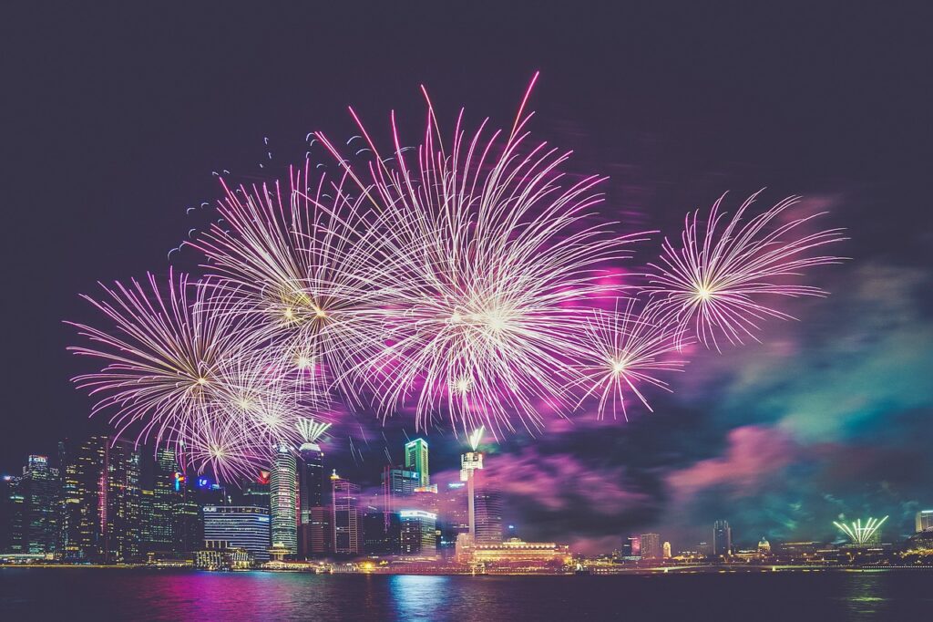 fuochi d'artificio per capodanno