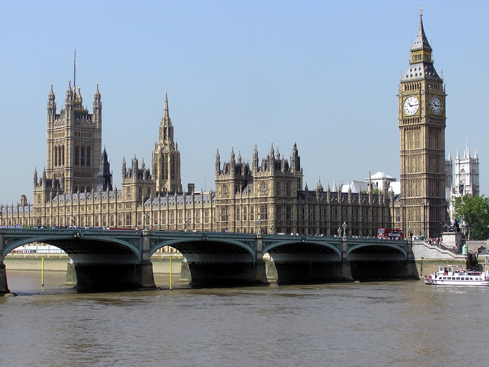 Veduta di Westminster dal tamigi
