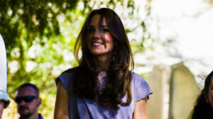 Foto di Kate Middleton con abito lilla