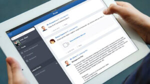 tablet con schermata del sito edmodo