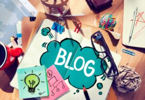 immagine grafica con scritta blog