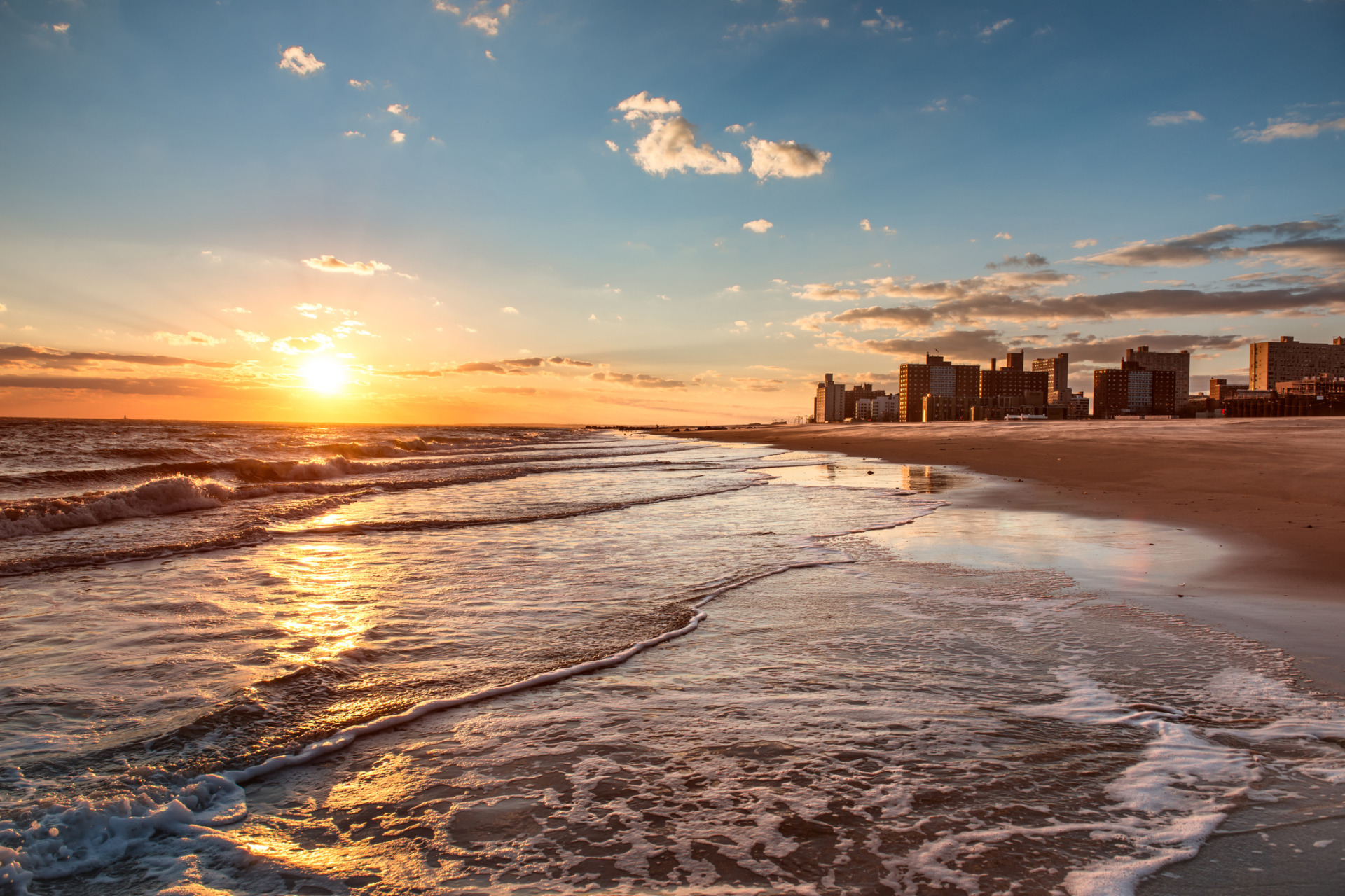 Spiaggia al tramonto
