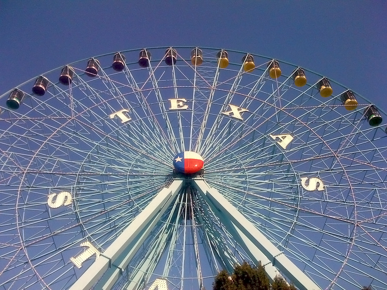 Ruota panoramica con scritta Texas