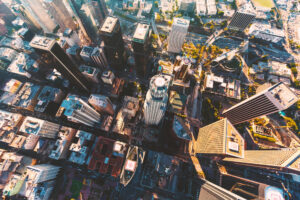 Vista aerea di Los Angeles