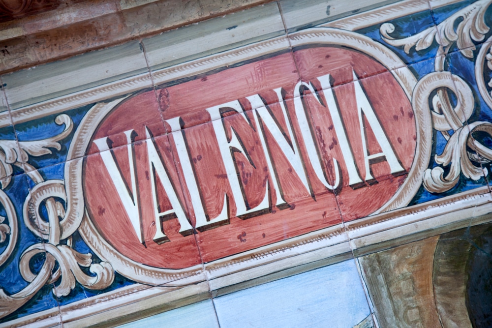 Scritta Valencia