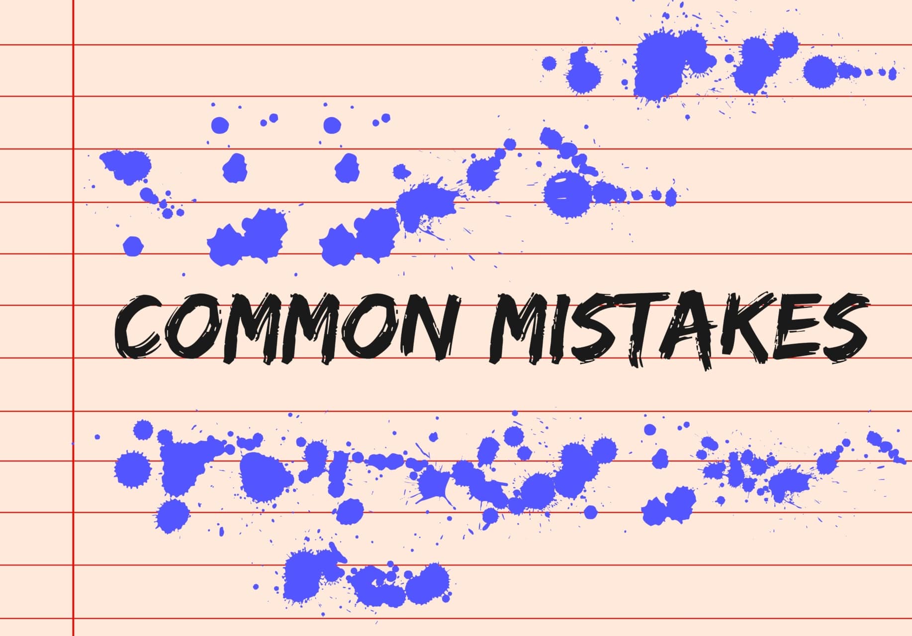 common mistakes