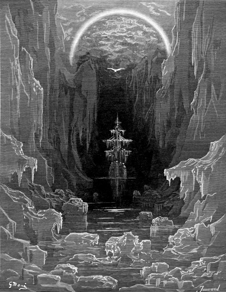 Incisione di Gustave Dore per la Ballata del Vecchio Marinaio di Coleridge