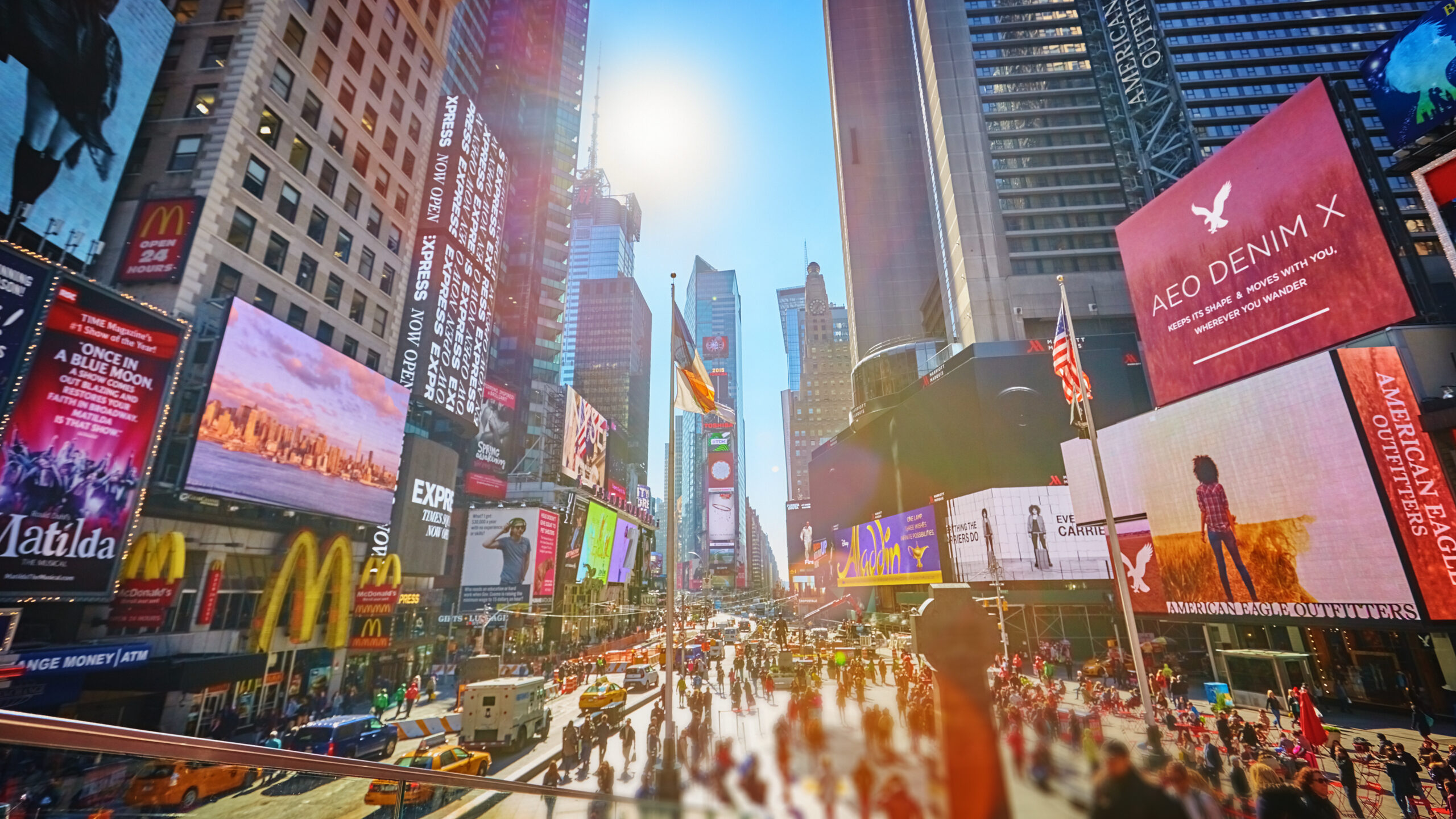 Il 4 luglio, The Independence Day Time square. New York