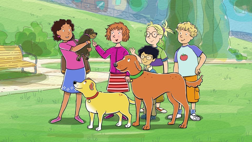 Insegnare l'inglese con i cartoni animati Illustrazione di Martha Speaks