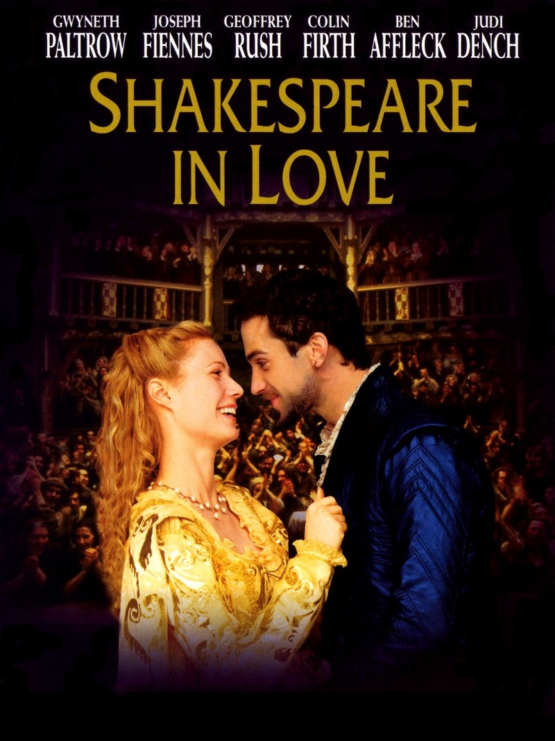 Valentine’s Day with Shakespeare . Love in Shakespeare or Shakespeare in love? Film Shakespeare in Love 1998 locandina