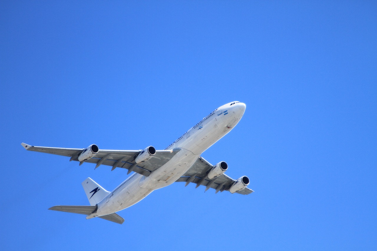 Perché gli aerei sono bianchi? Aereo in volo