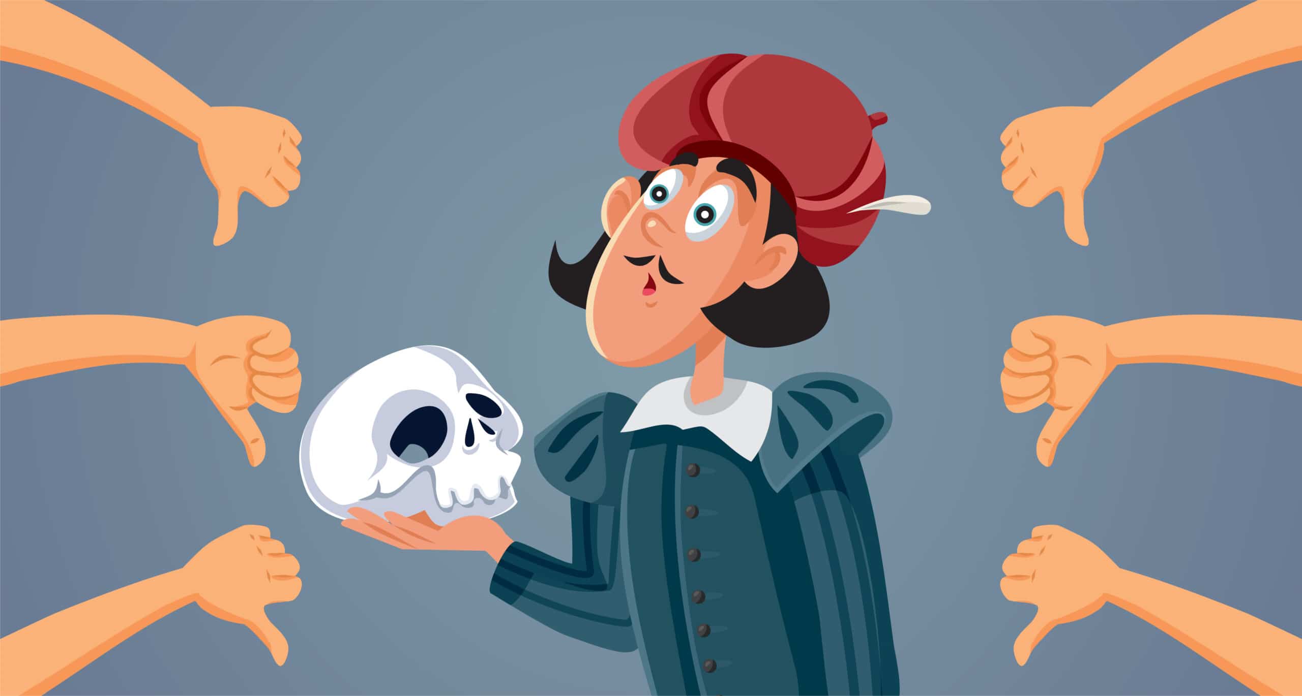 Lesson plan: “Essere o non essere?” Amleto con mani e teschio
