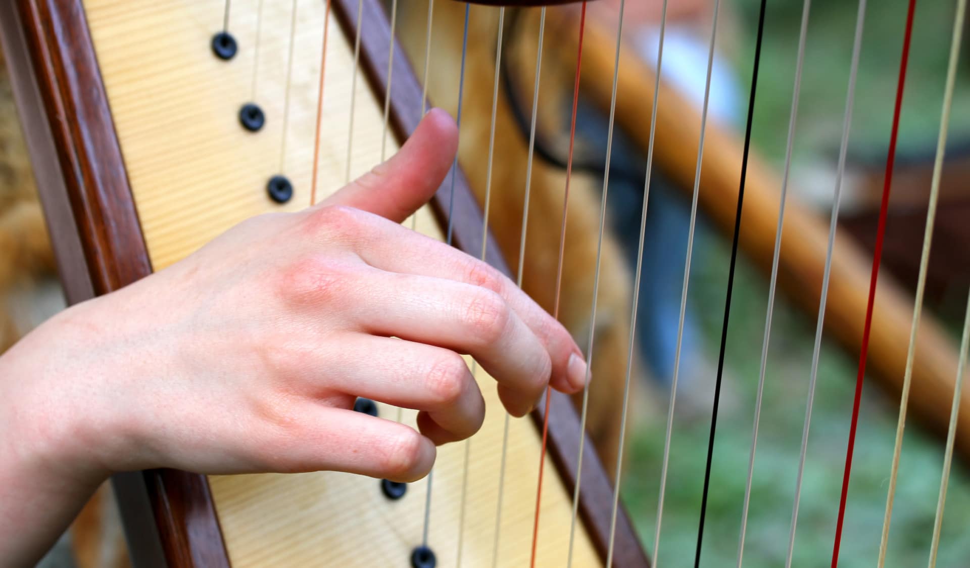 L’Irlanda e i suoi scrittori Ragazza che suona l'arpa