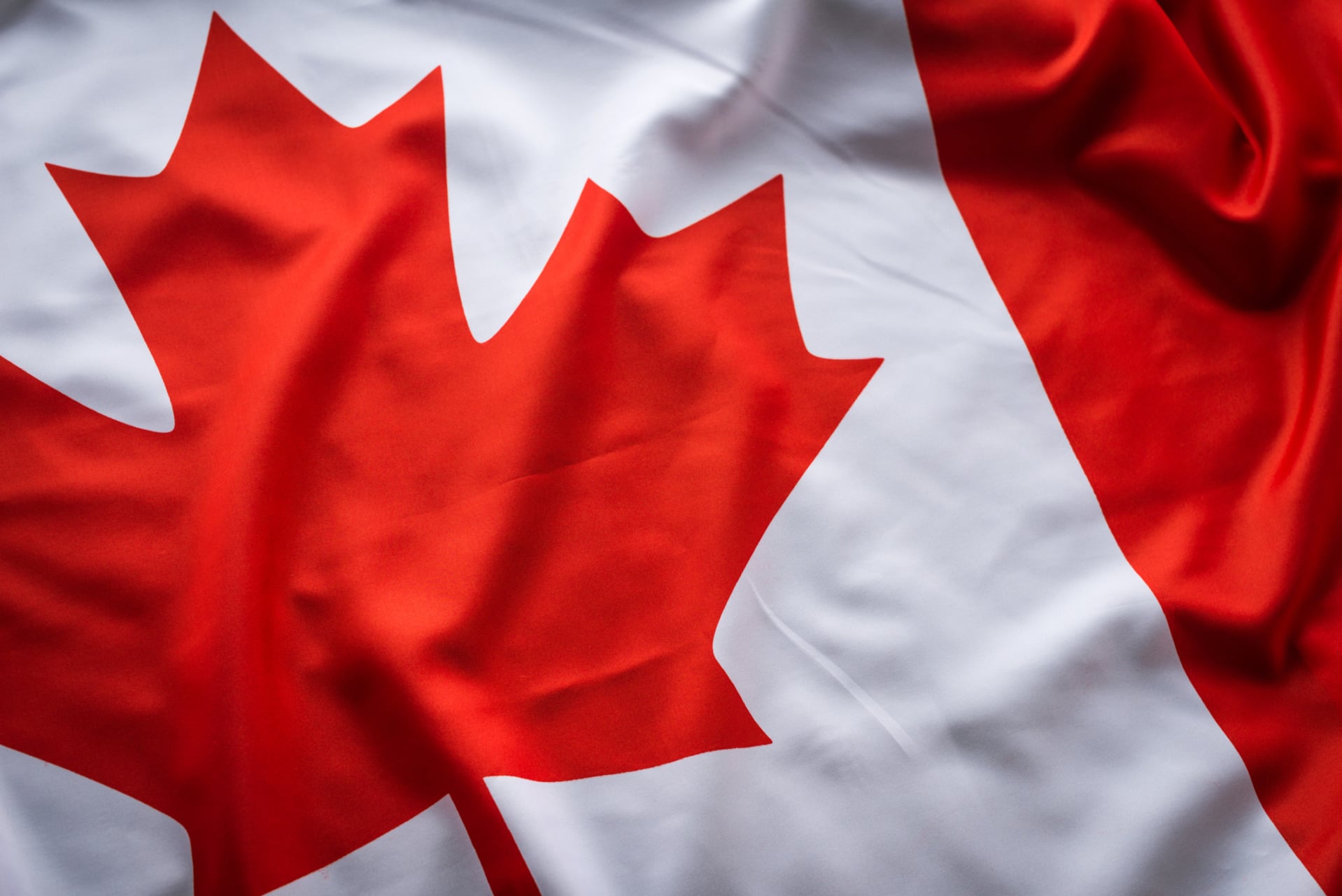 Alla scoperta del Canada con "Anna dai capelli rossi" Bandiera canadese con simbolo della foglia d'acero stilizzata