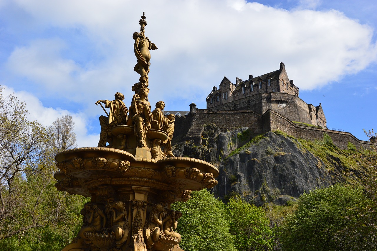 I castelli più belli del Regno Unito Scozia castello di Edimburgo