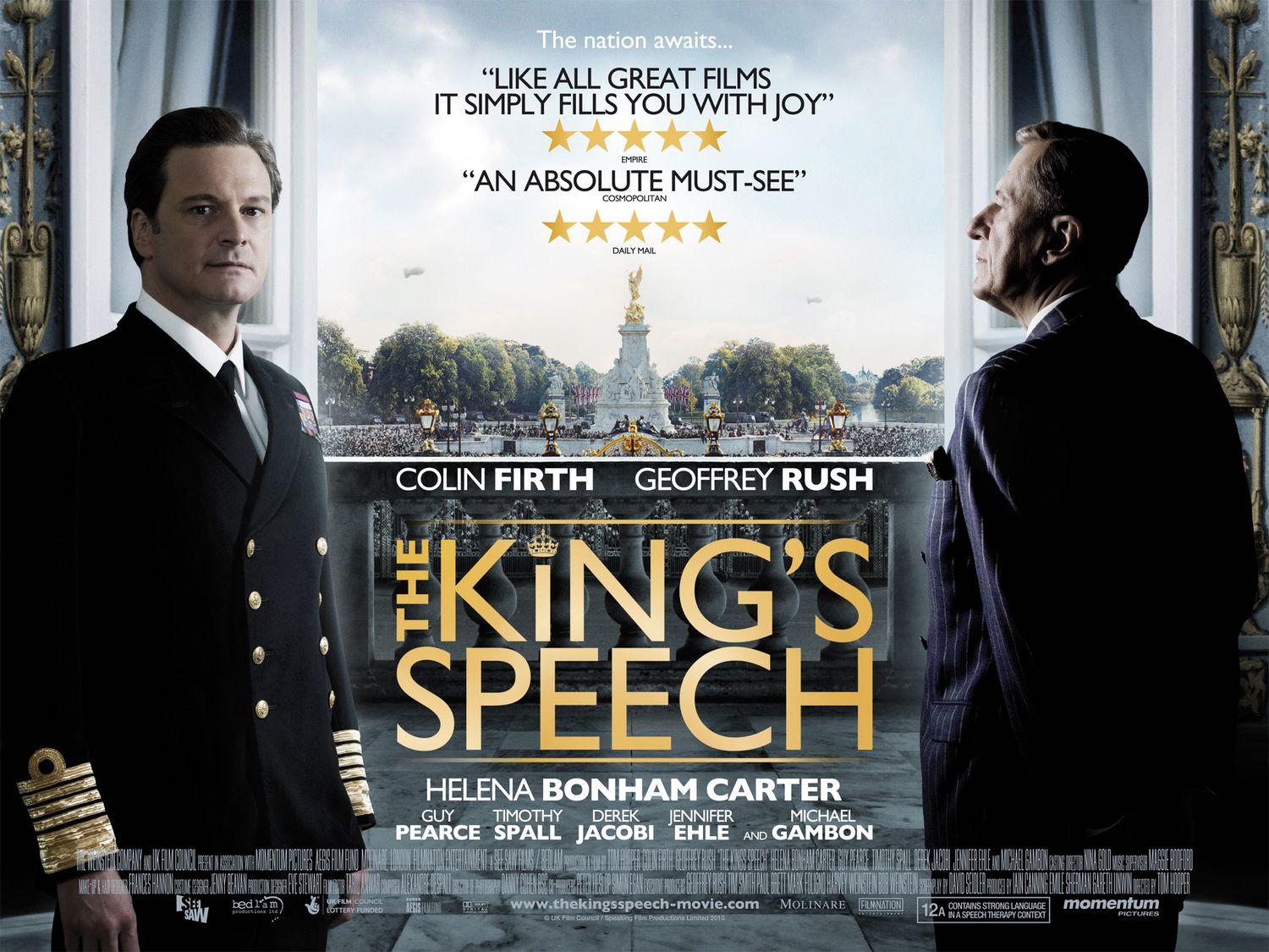 10 Film per imparare l’inglese locandina del film il discorso del re