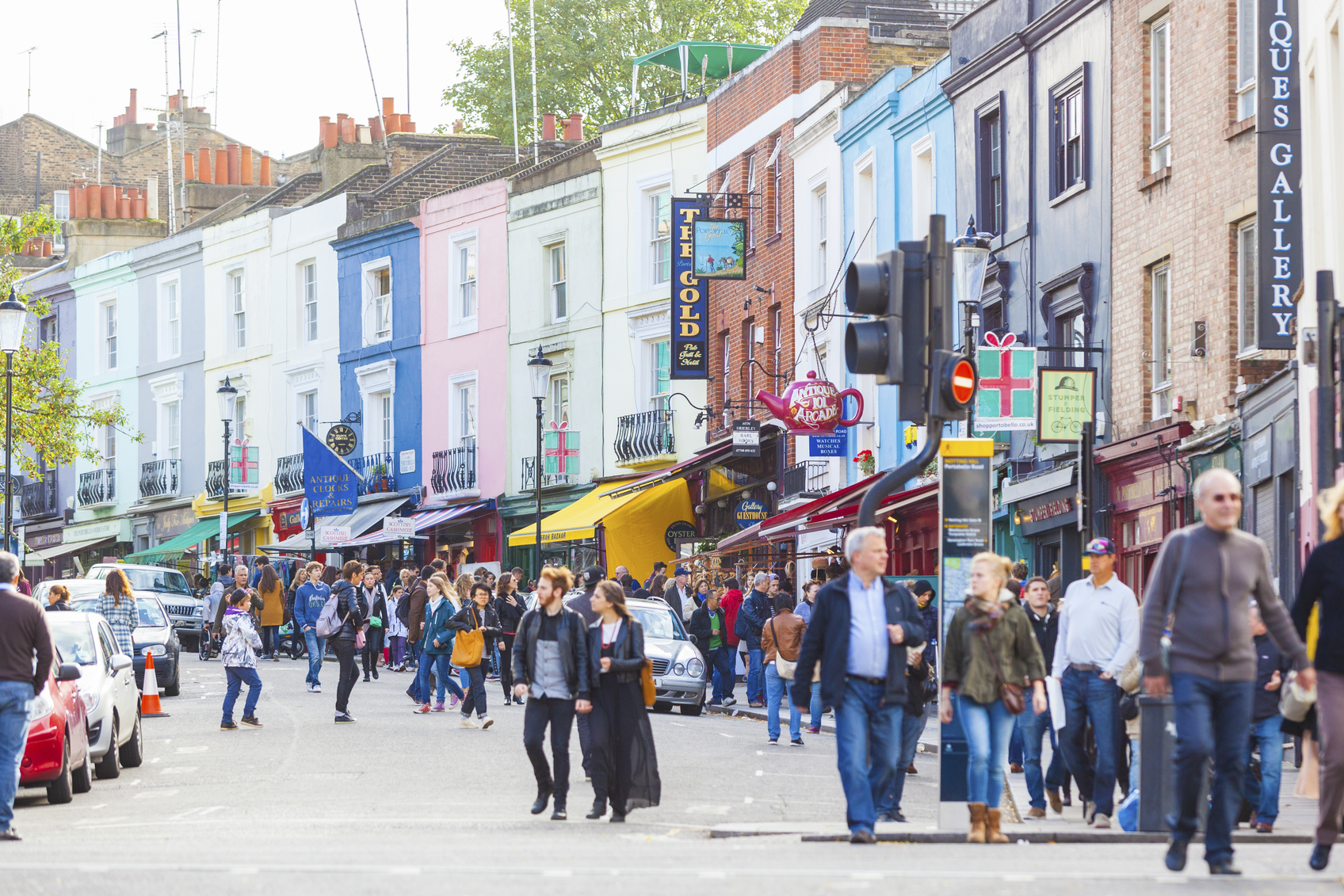 10 cose da fare gratis a Londra Strada di Portobello Road