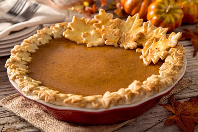 Piatti tipici della festa del ringraziamento il dolce americano pumpkin pie