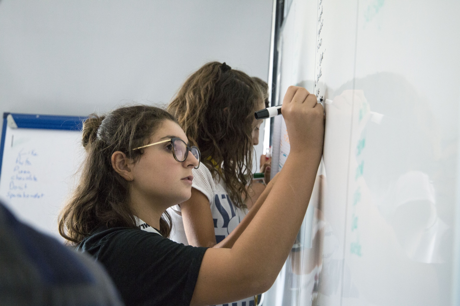 Imparare l’inglese: con il metodo MLA! Ragazze che scrivono alla lavagna
