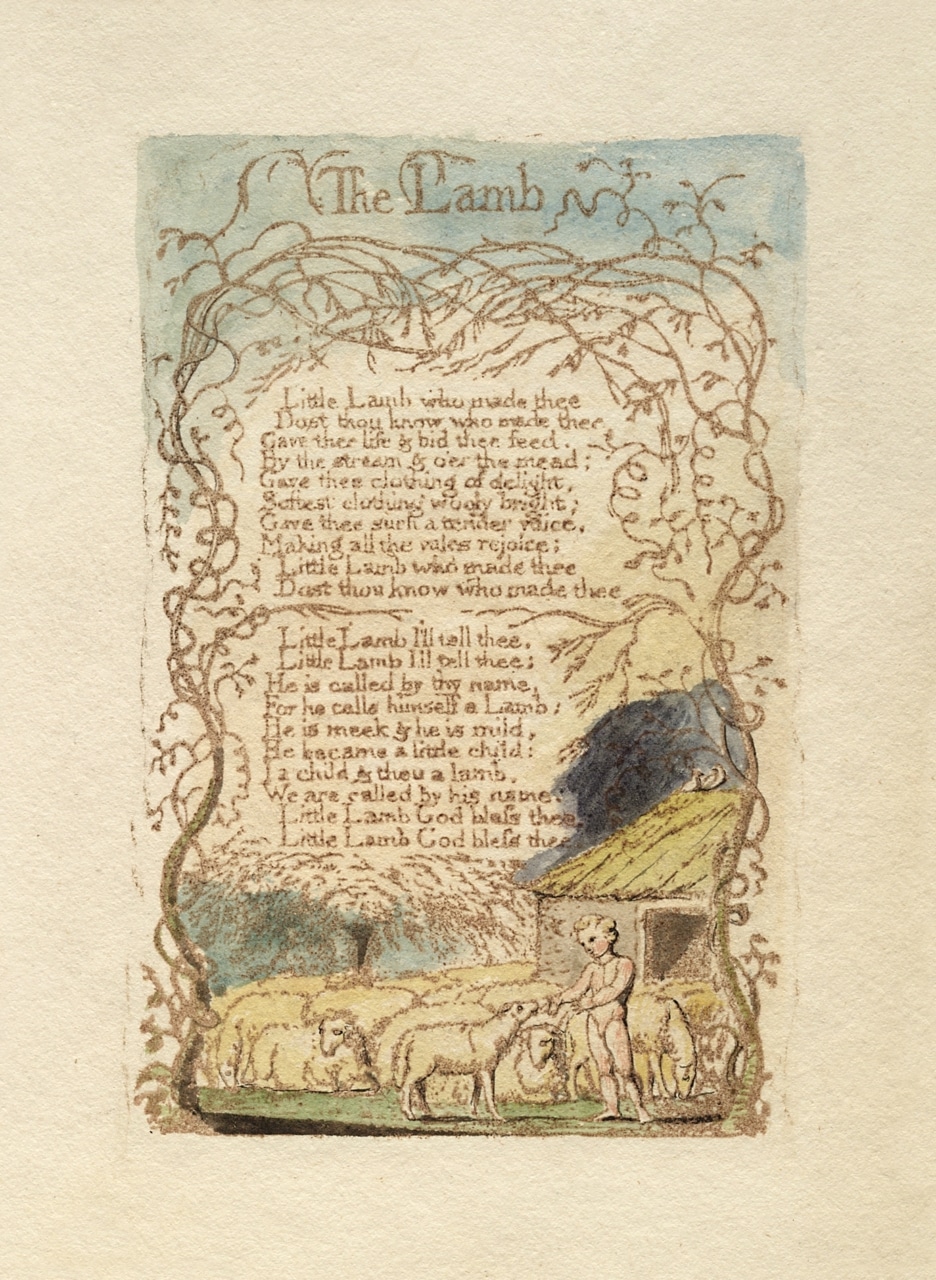 William Blake: una lezione tra arte e poesia William_Blake_-_Songs_of_Innocence_and_Experience_-_The_Lamb